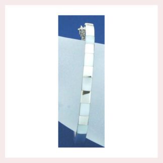 Bracelet with Inlay Mother of Pearl in Sterling Silver