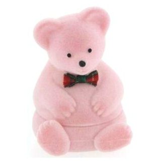 Pink Teddy Bear Ring Box