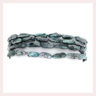 Biwa Pearl Bracelet with 4 Rows and Sterling Silver Clasp