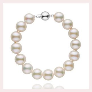 10-11mm Pearl Bracelt in Gold