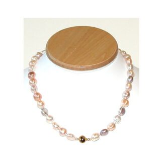 901003Y Neck 18" 9-10mm Baroque Pastel 14Y Gold